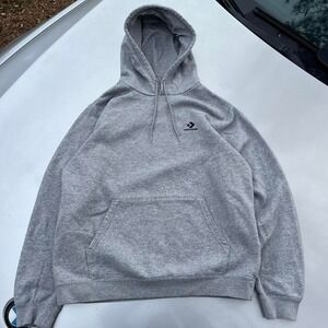 Grey Converse hoodie with embroidered logo